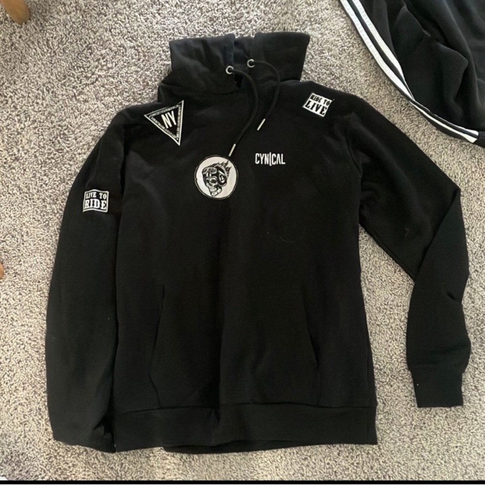 Cynical black sweatshirt men’s large